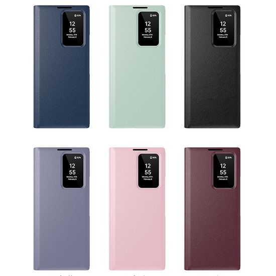 갤럭시 Z트라이폴드 스마트 뷰 카드 지갑 플립 케이스