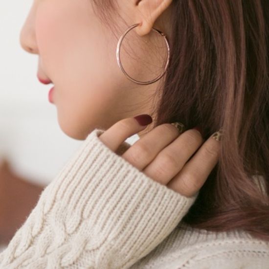베이직 라운드 링 귀걸이