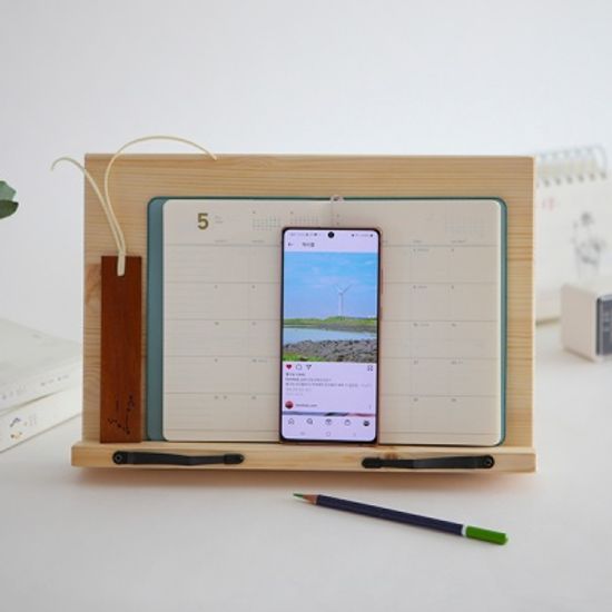 프라임 레드파인 원목 라도 독서대