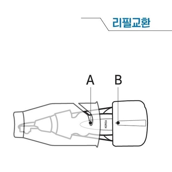 Lifub 말리스타 미니 수정테이프-아이스윙 리필 1개