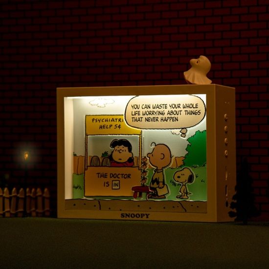 피너츠 스누피 액자 LED 무드등 블루투스 스피커