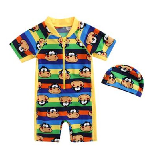 원숭이 전신 수영복n모자 202155