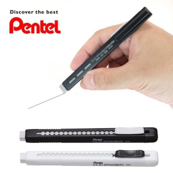 펜텔 클릭 이레이저 지우개 본체 1개+리필 1Box(24본)