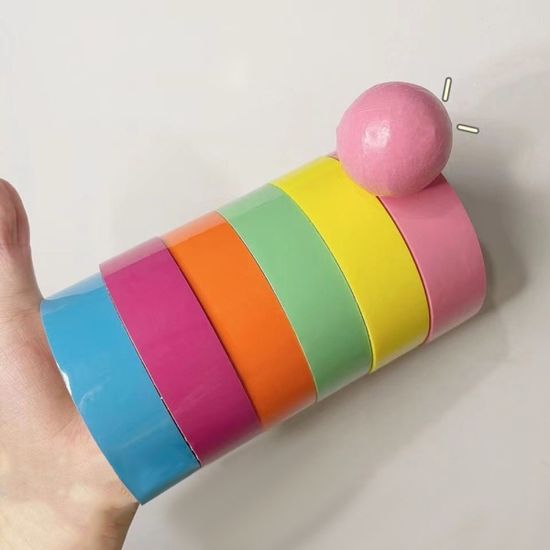 끈끈이 공 찐득볼 4.8CM 테이프 만들기 말랑이 장난감