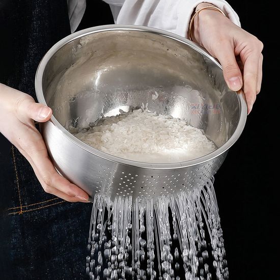 쌀 세척볼 스텐 소쿠리 볼 채반 믹싱볼 2way K725-OA