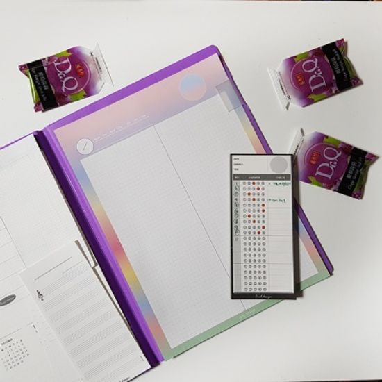 ICIEL 일상 그리드 노트 패드(L)-오늘은