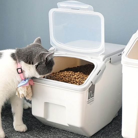 고양이 사료보관함 강아지 사료통
