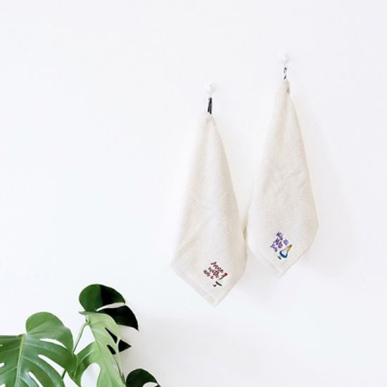 세계문학 핸드타올 고리수건 기프트 패키지 2P 세트