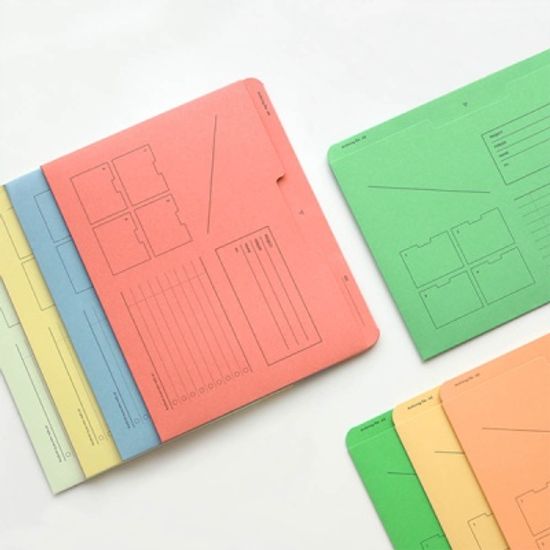 A5 아카이빙 수납 파일 - color