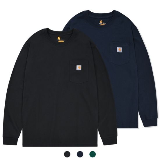 칼하트 K126 워크웨어 포켓 긴팔티셔츠 (8colors)