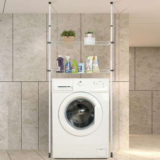 보노 세탁기 선반 2단 (블랙)