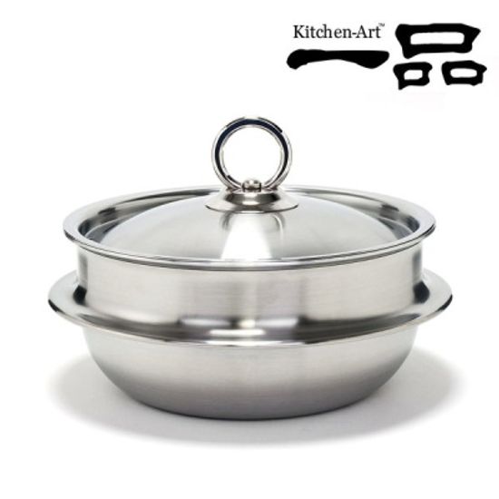 키친아트 일품 통5중 스테인레스 가마솥 22cm