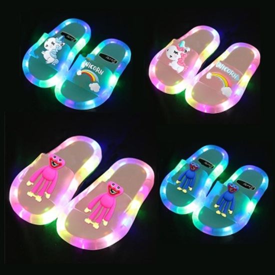 LED 입체 유니콘 몬스터 아동 남아 여아 야광 슬리퍼