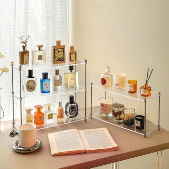 304 모듈 아크릴선반 향수/머그 2~3단 트레이