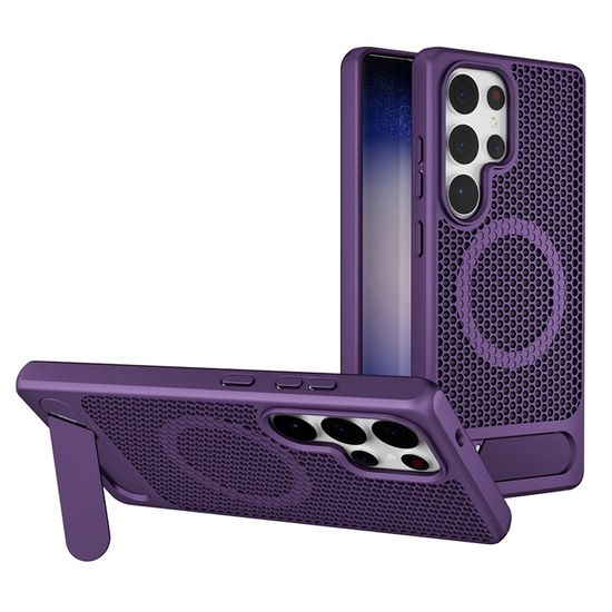 갤럭시S25 시리즈 메탈 마그네틱 스탠드 방열 케이스