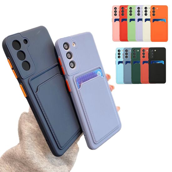 갤럭시 s25 s24 s23 단색 컬러 젤리 카드 포켓 케이스