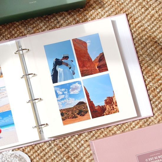 비팬시 그랑데 바인더 접착식 사진앨범(대형 포토)