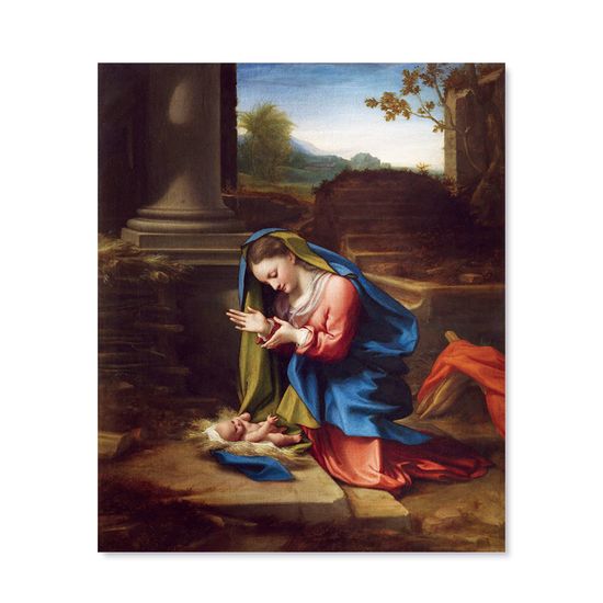 코레조 - 아기 예수를 경배하는 성모 마리아 