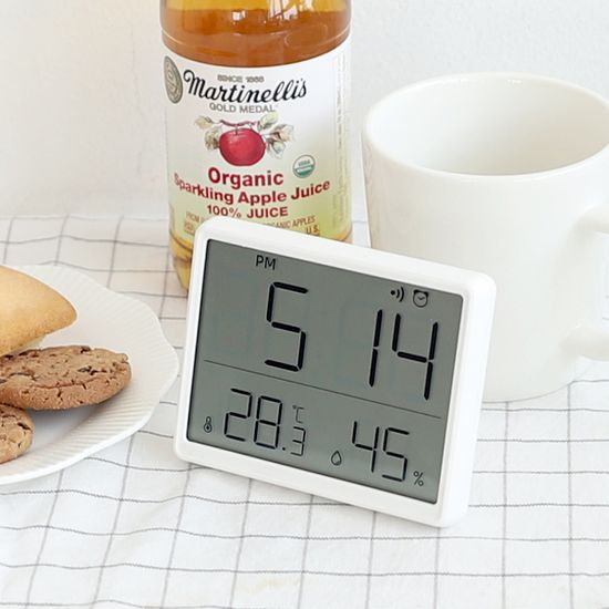 홈 오피스 매장 스마트BIG LCD 온습도 알람시계 HeaL