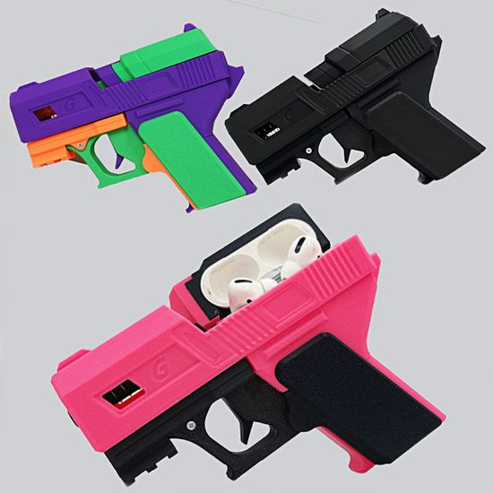 에어팟 3 2 1 세대 프로2 특이한 권총 하드 케이스