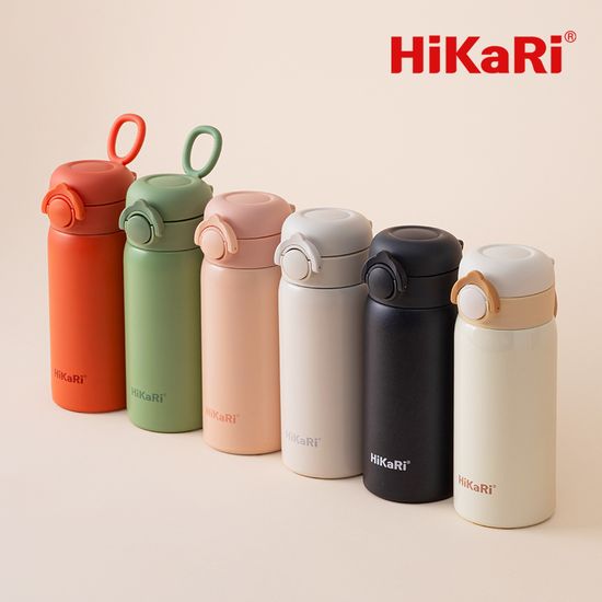 히카리 원터치 손잡이 보온보냉 텀블러 316 스텐 WT