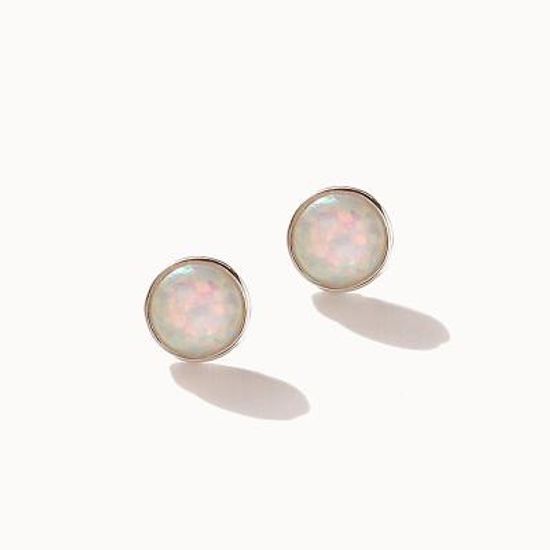 제이로렌 M02104 10월탄생석 오팔 실버귀걸이