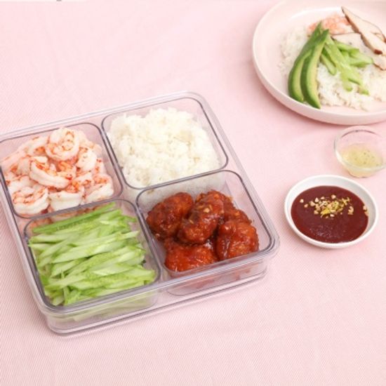 스카이락 4칸 칸칸반찬통