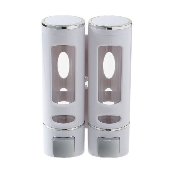 플러스 벽걸이 물비누 디스펜서 2구(400ml) (화이트)