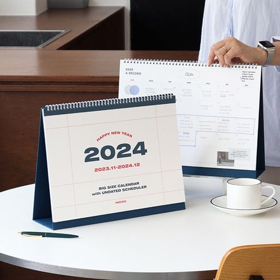 2024 기본 대형 B4 탁상 달력 (날짜+만년) 스케줄러