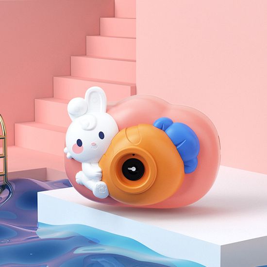 캐릭터 카메라 모양 비눗방울 뮤직 불빛 버블 머신