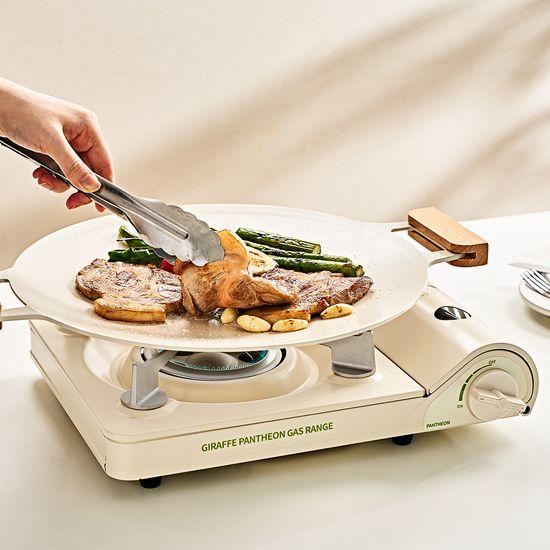 지라프 부르스타 휴대용가스버너 판테온가스렌지 크림