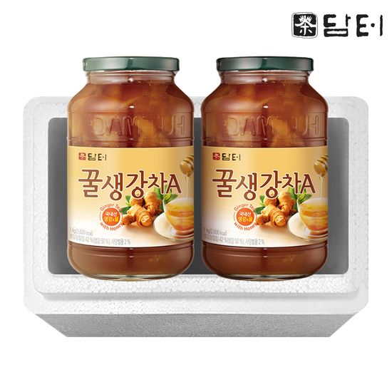담터 꿀 생강차 A 1kg 2개 (스티로폼 포장)