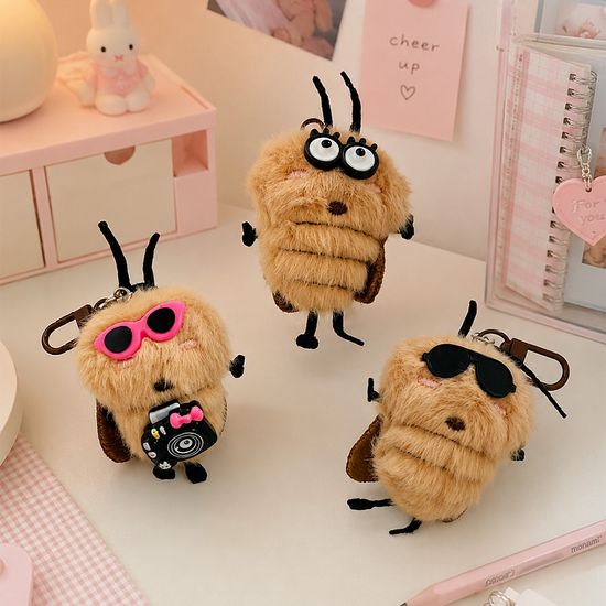 귀여운 바퀴벌레 인형 키링 바선생 가방 백참 커플 
