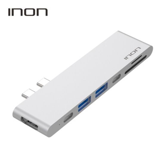 아이논 USB 3.0 C타입 듀얼 7in1 멀티허브 IN-UC310C