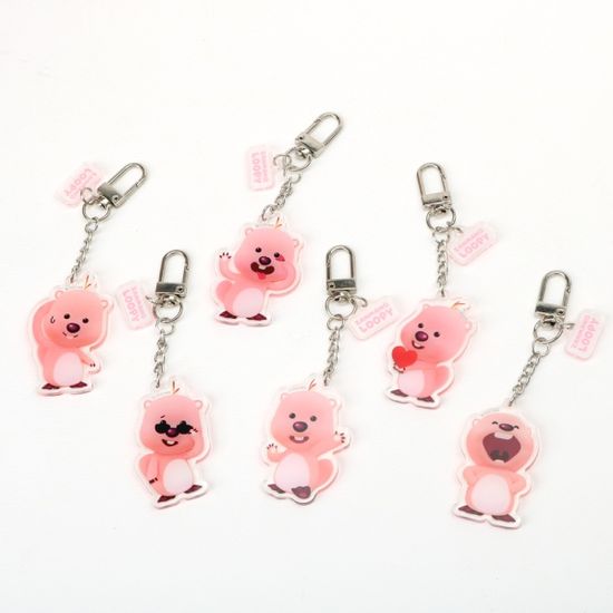 잔망루피 투명아크릴 키링 D타입