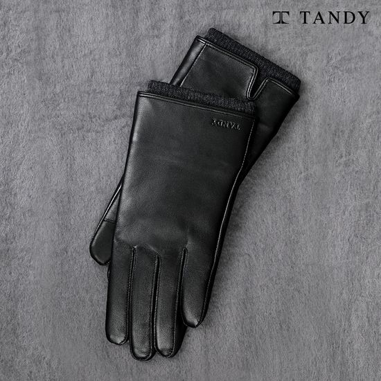 [1+1] 탠디 니트 시보리 여성용 가죽장갑