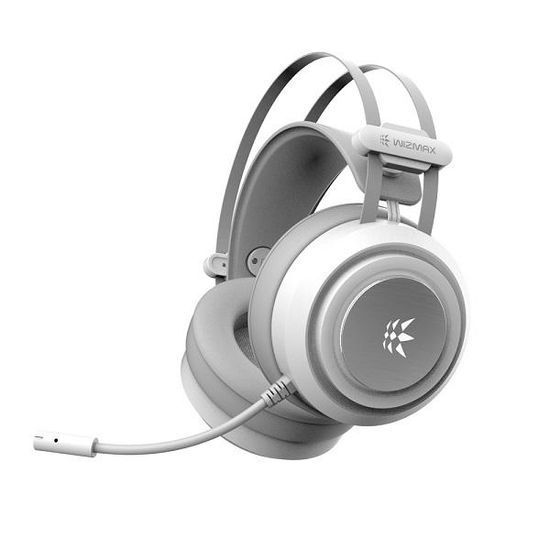 가상 7.1채널 게이밍 헤드셋 노이즈캔슬링 LED 화이트