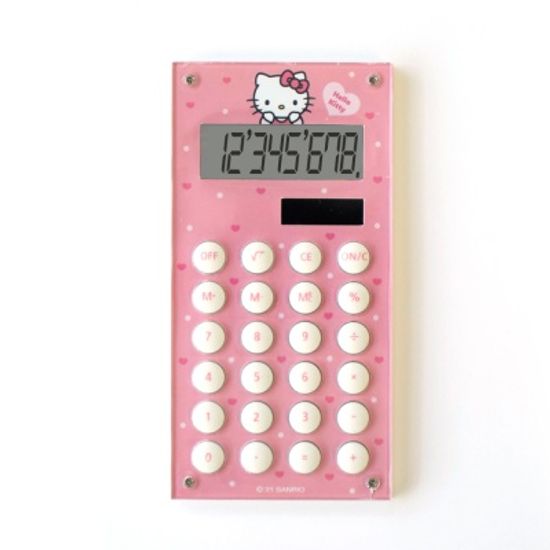 헬로키티 미니 전자 계산기