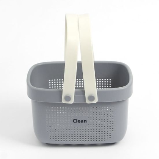 클린 물빠짐 목욕바구니(그레이) 수영장 헬스바구니