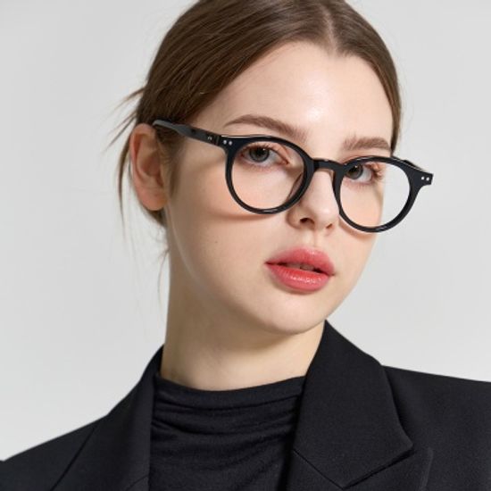 RECLOW DOTS BLACK GLASS 아세테이트 안경