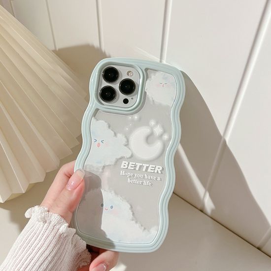 갤럭시S23 S22 S21 S20 구름 물결 투명 실리콘 케이스