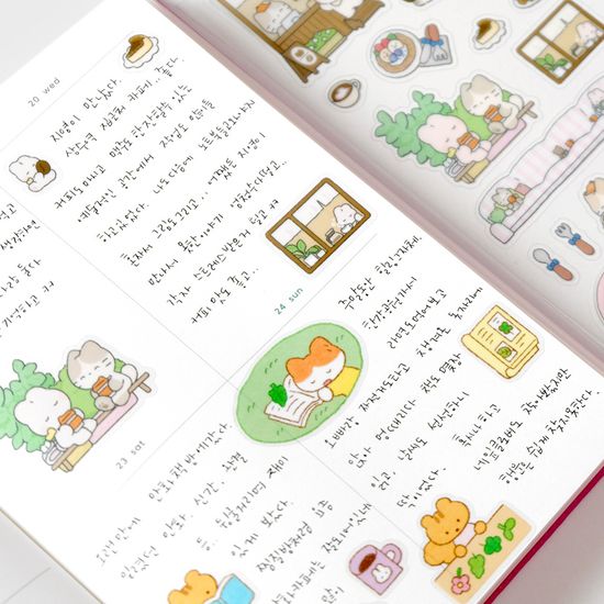 [꾸밍] MOONY 씰스티커_꽃갈피