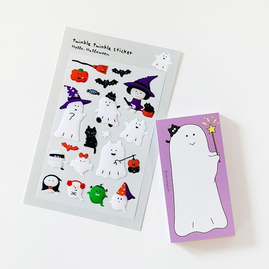 [버숨] 길쭉 떡메모지 유령