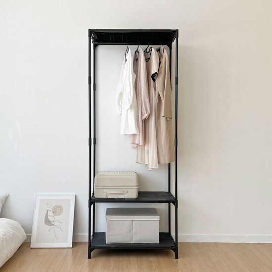 뱅크 드레스룸 행거 1단