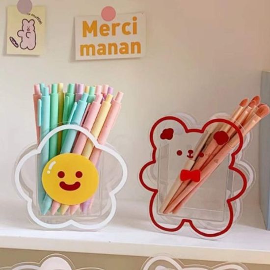 귀염뽀짝 아크릴 펜홀더 펜꽂이 연필꽂이 13TYPE