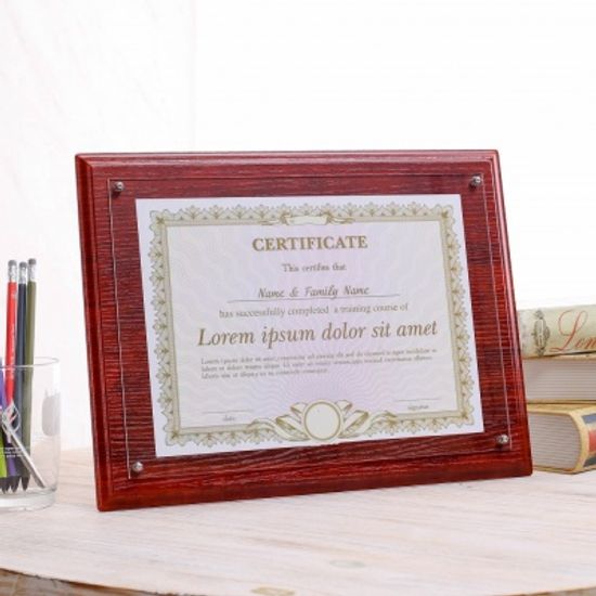 클래식 허가증 상장 액자 A4 수료 벽걸이 탁상액자