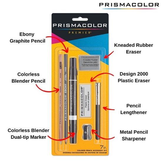 프리즈마 PREMIER 블렌더+연필+지우개+깎지등 7종 Kit