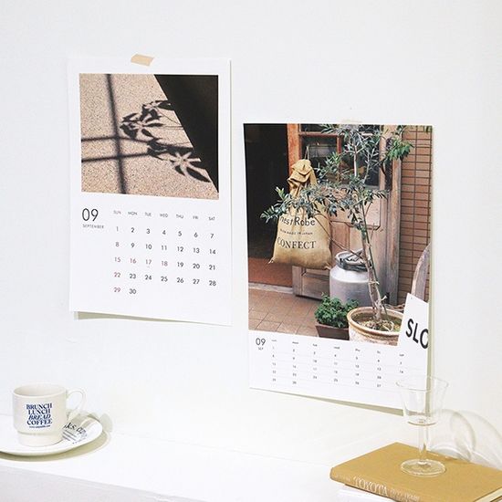 2024 동경맑음 두장 벽걸이 달력 (포스터 인테리어)