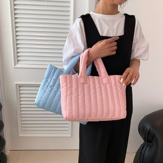 데일리 패딩 패턴 미니 토트백 SLT A47 (WD592AA)