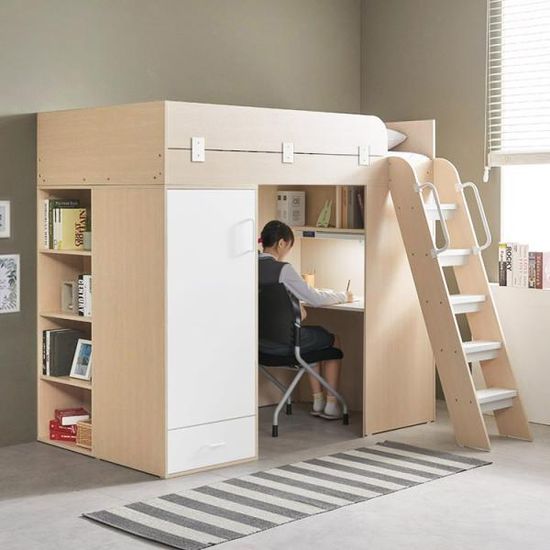 (특가) 하우스 독서실책상 벙커침대+매트포함